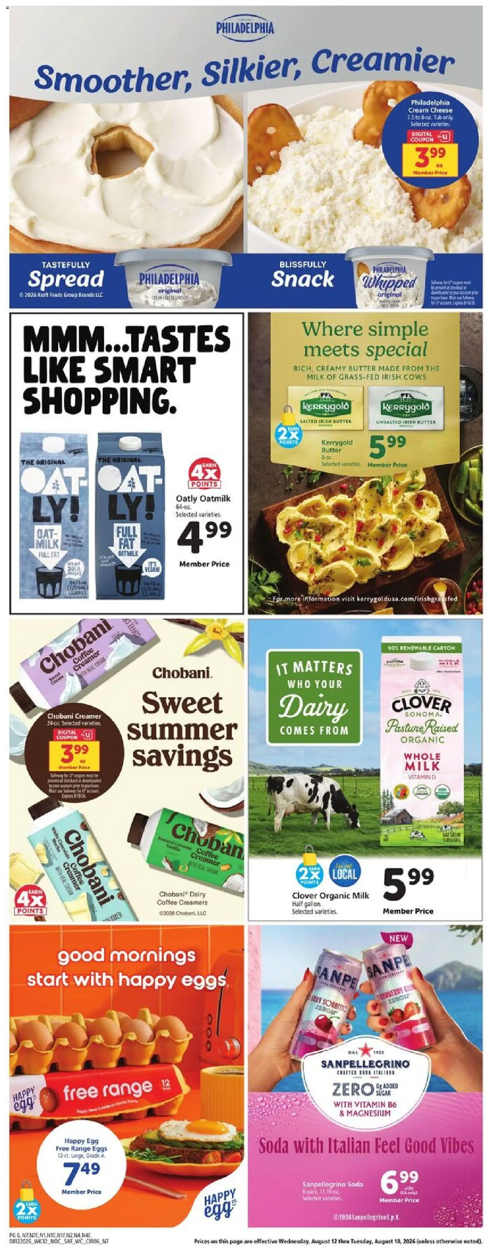 Safeway Weekly Ad - valid from 08/12/2026 | Page: 6 | Products: Wc, Coffee, Chocolate, Cream
