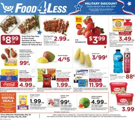 Preview of Food 4 Less weekly ads valid from 20.05.2026