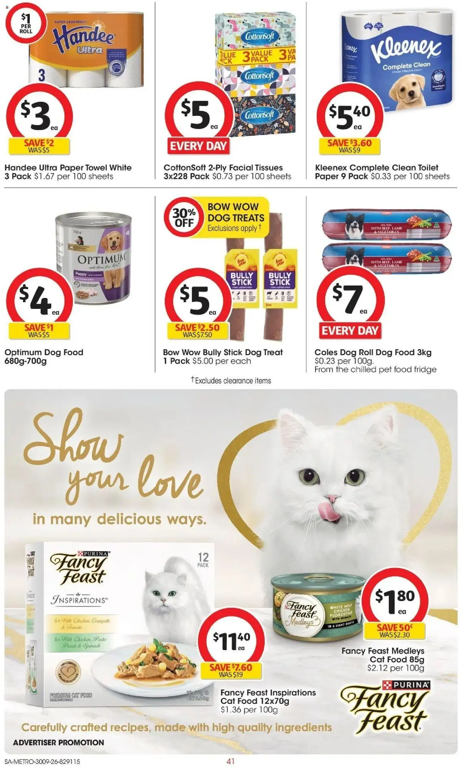 Coles catalogue - valid from 30/09/2026 | Page: 41 | Products: Toilet, Ingredients, Vegetables, Fridge