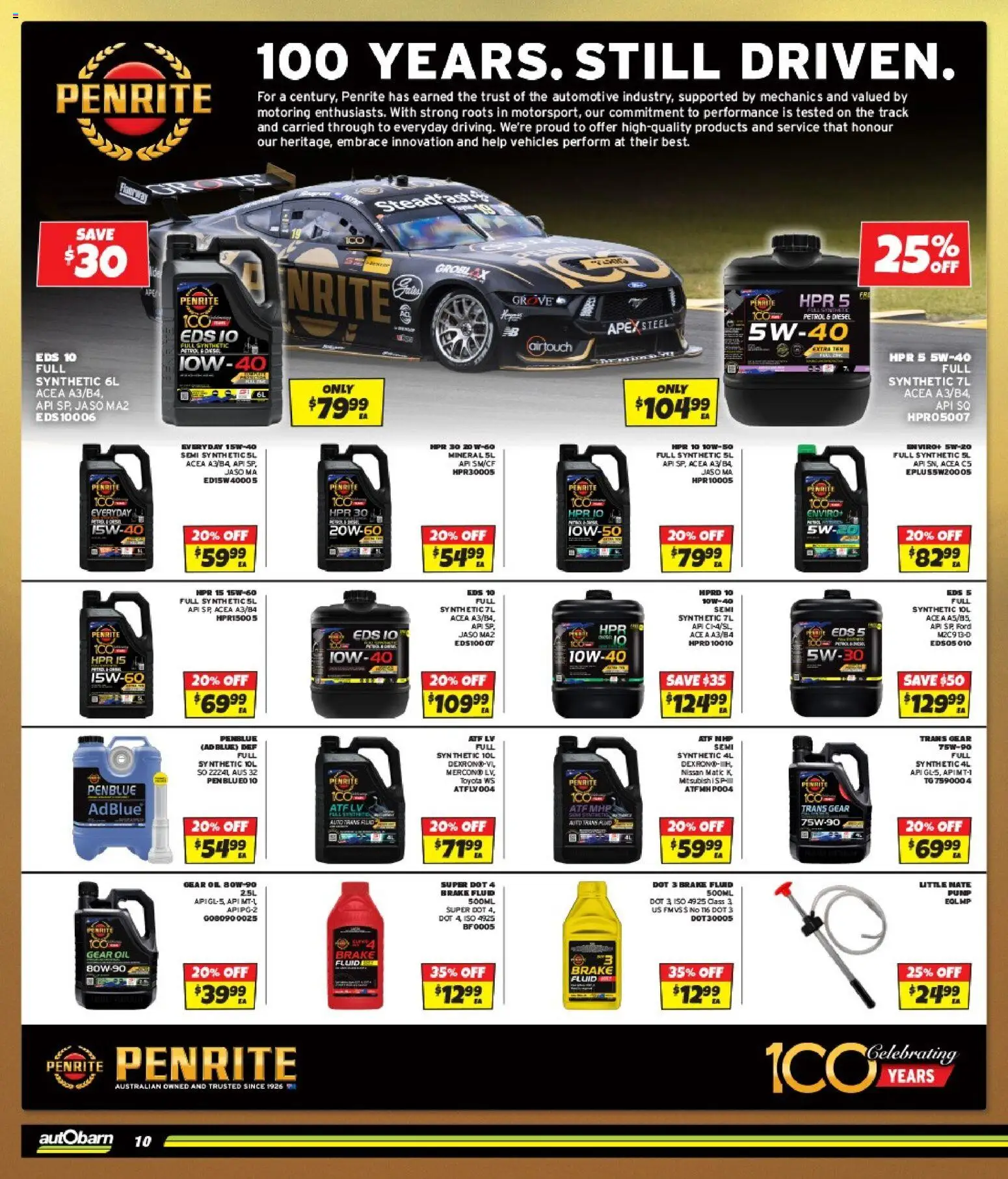 Autobarn catalogue - valid from 09/09/2026 | Page: 10 | Products: Oil