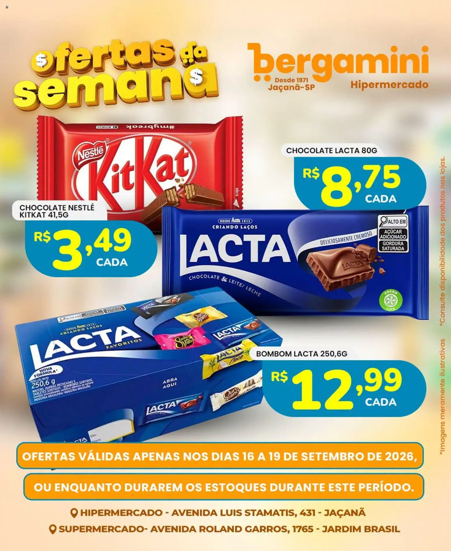 Supermercado Bergamini Folheto - válido de 16/09/2026 | Página: 15 | Produtos: Coco, Chocolate, Bombom, Wafers