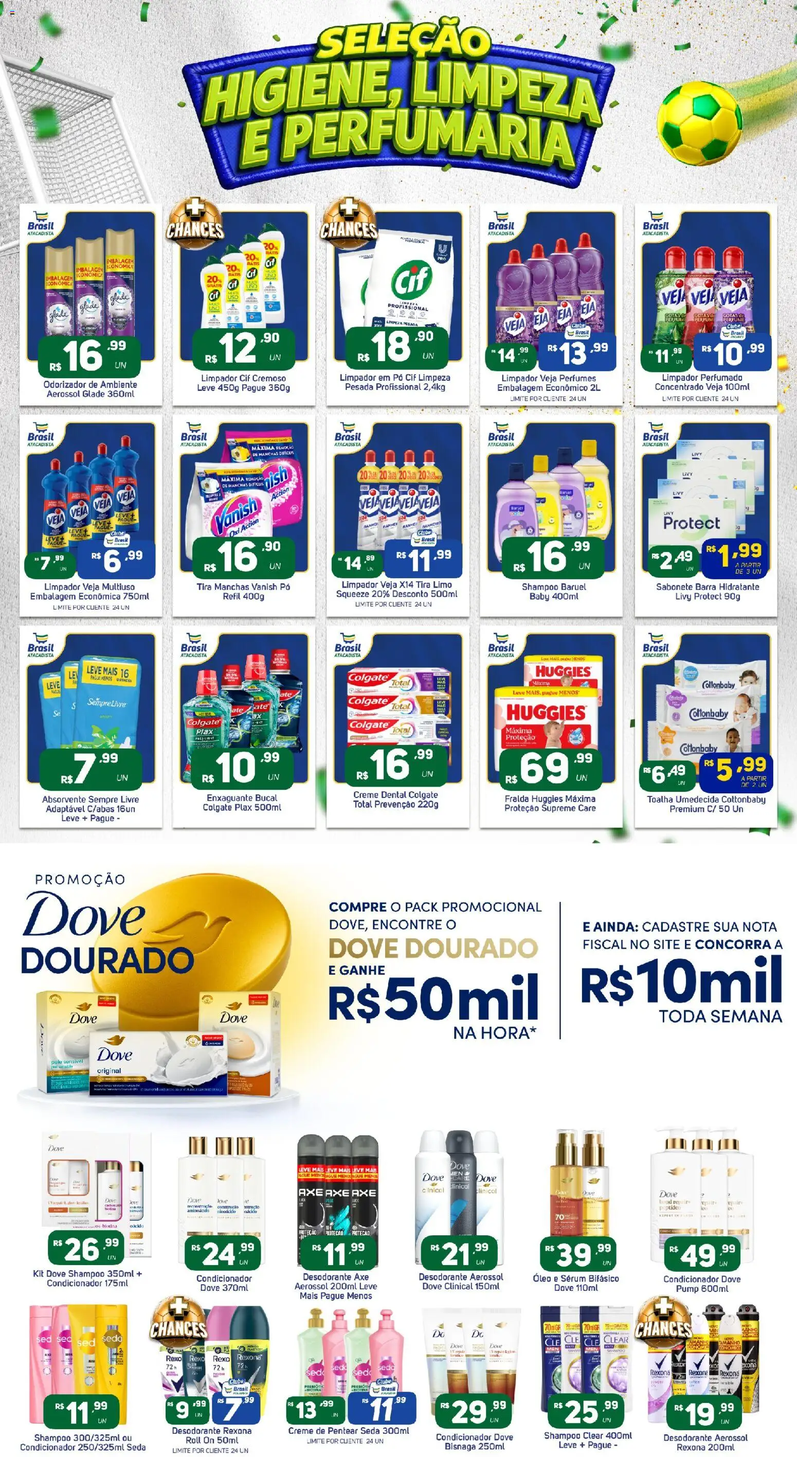 Brasil Atacadista Folheto - válido de 08.06.2026 | Página: 6 | Produtos: Pó, Condicionador, Óleo, Toalha umedecida