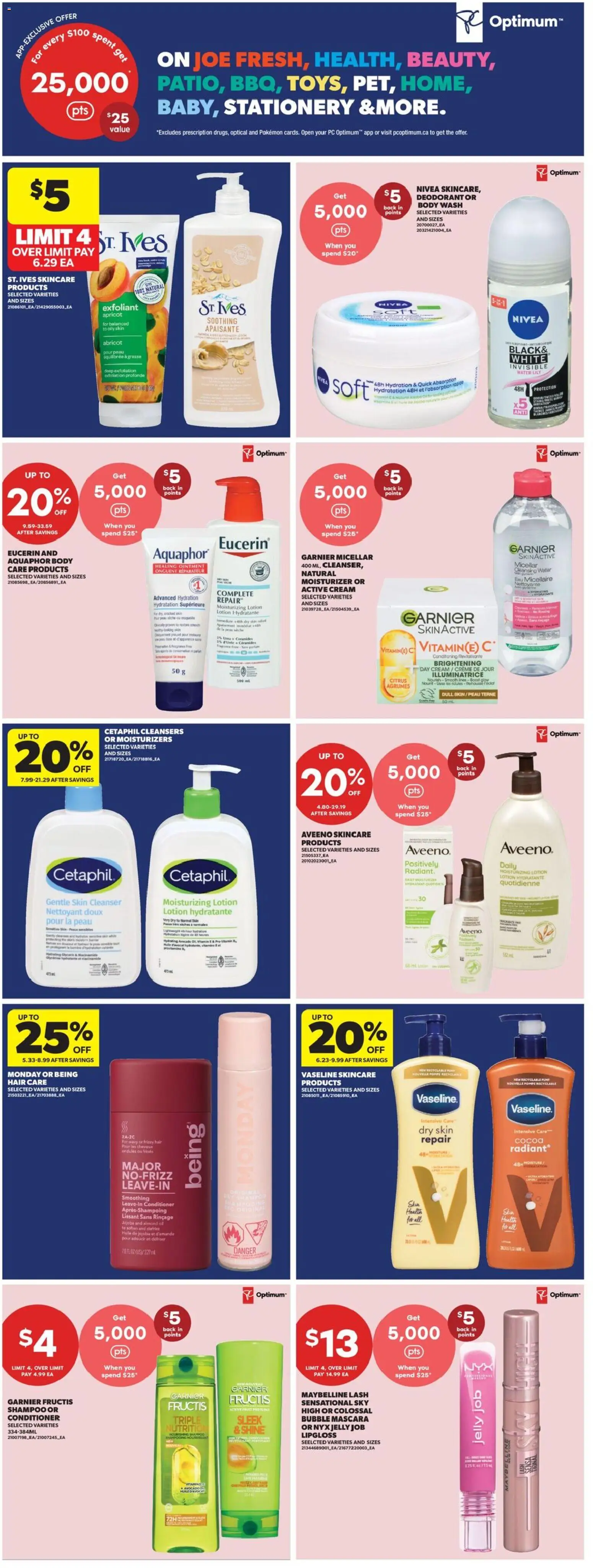 Real Canadian Superstore flyer valid from Aug 20, 2026 | Page: 10 | Products: Cream, Mascara, Shampoo, Cocoa