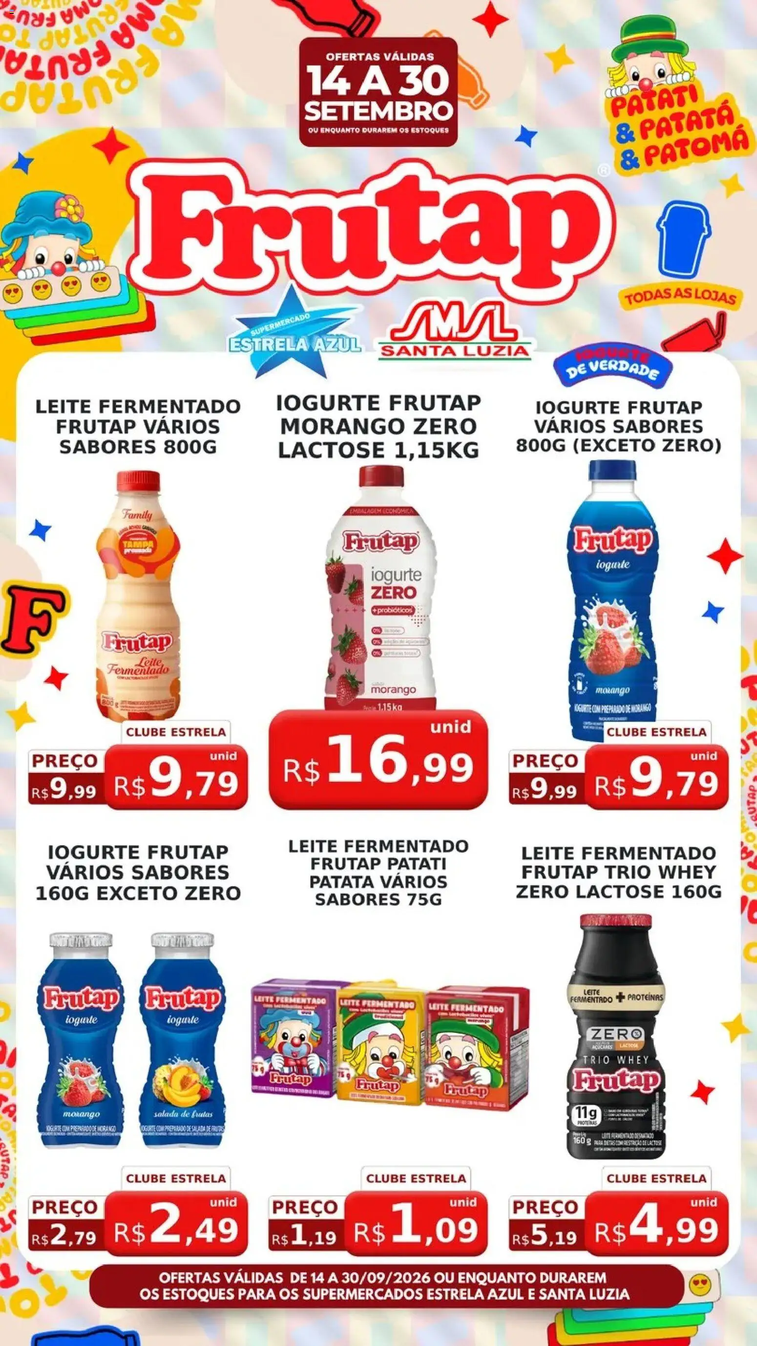 Estrela Azul Folheto - válido de 15/09/2026 | Página: 2 | Produtos: Probióticos, Leite, Salada, Leite fermentado
