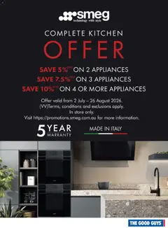 Preview of The Good Guys Smeg - valid from 30/07/2026