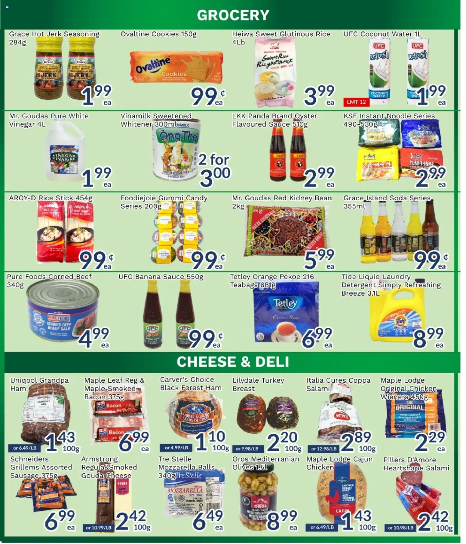 Oceans flyer valid from 08.05.2026 | Page: 3 | Products: Rice, Detergent, Cheese, Salami