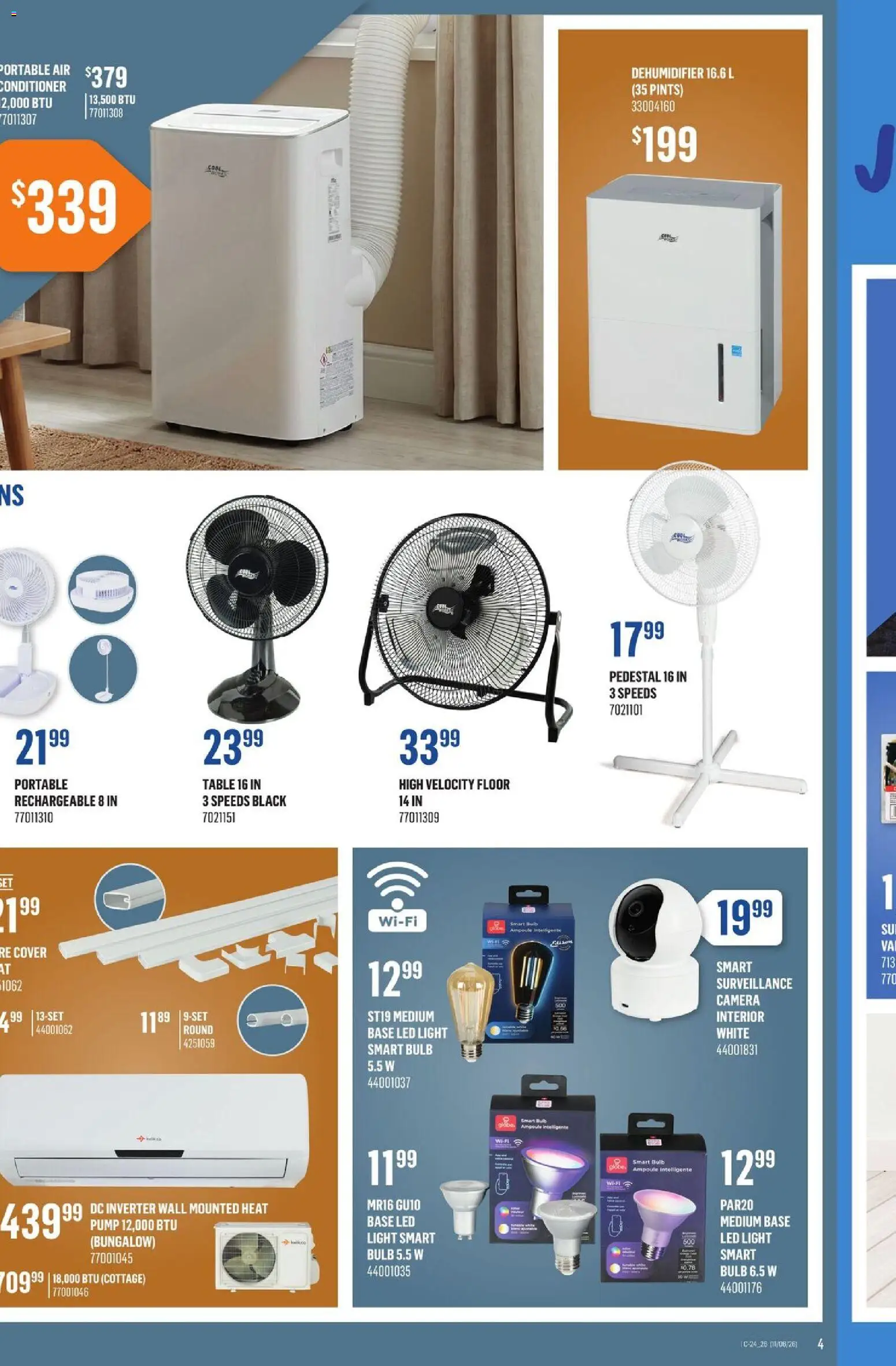 Canac flyer valid from 11.06.2026 | Page: 7 | Products: Camera, Conditioner, Table