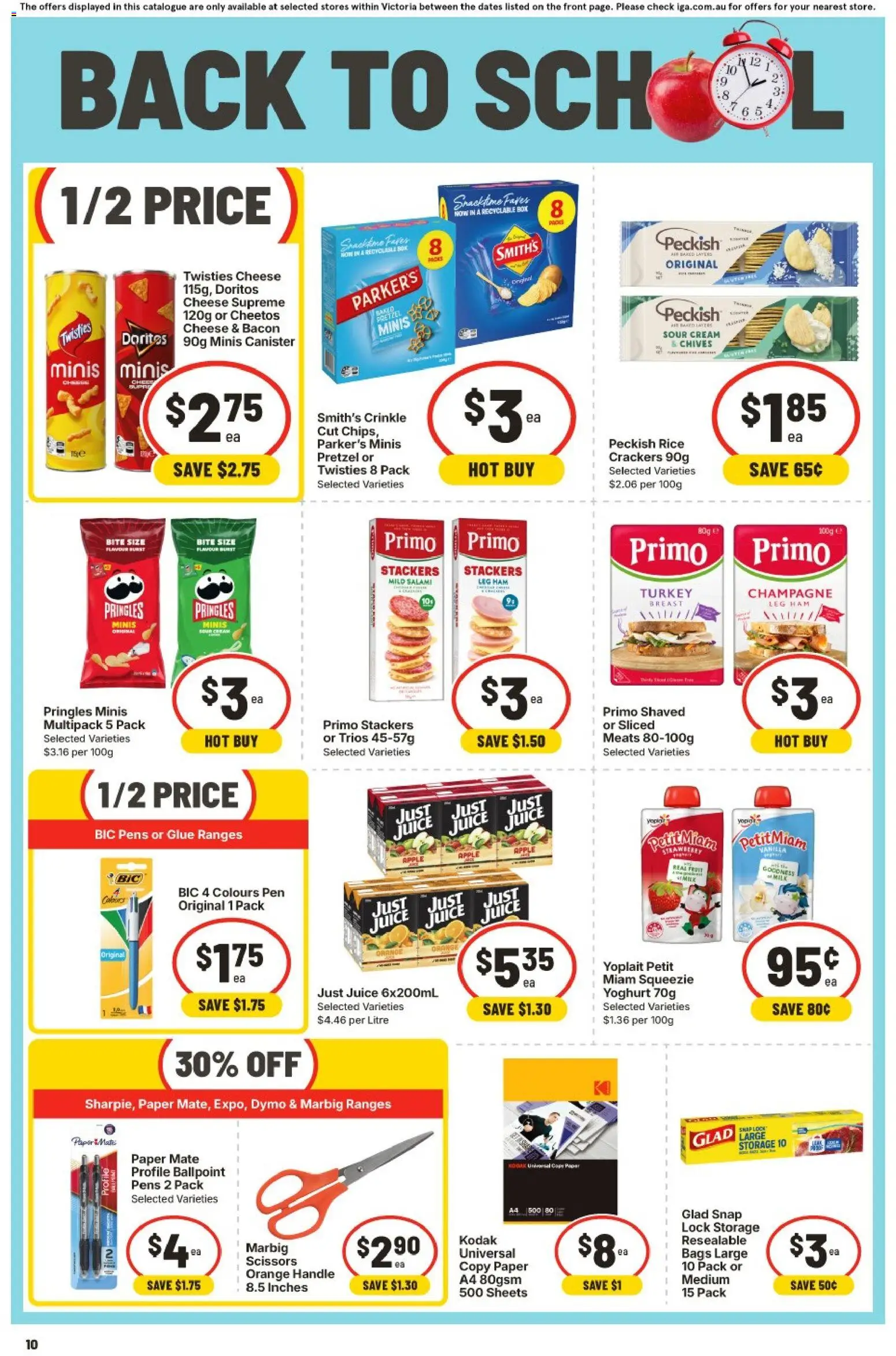 IGA catalogue - valid from 08/07/2026 | Page: 10 | Products: Bacon, Cheese, Rice, Turkey