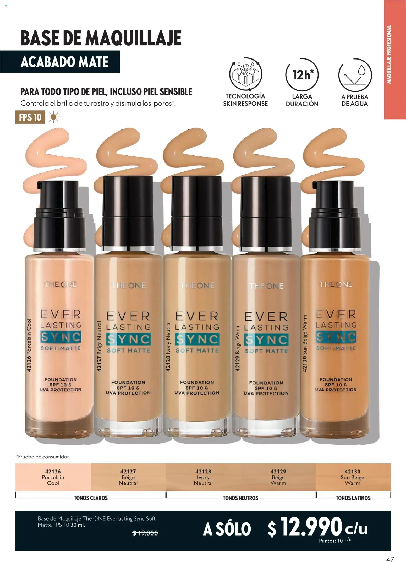 Oriflame Ofertas │ válido desde el 21.08.2026 | Página: 47 | Productos: Uva, Maquillaje, Mate, Base de maquillaje