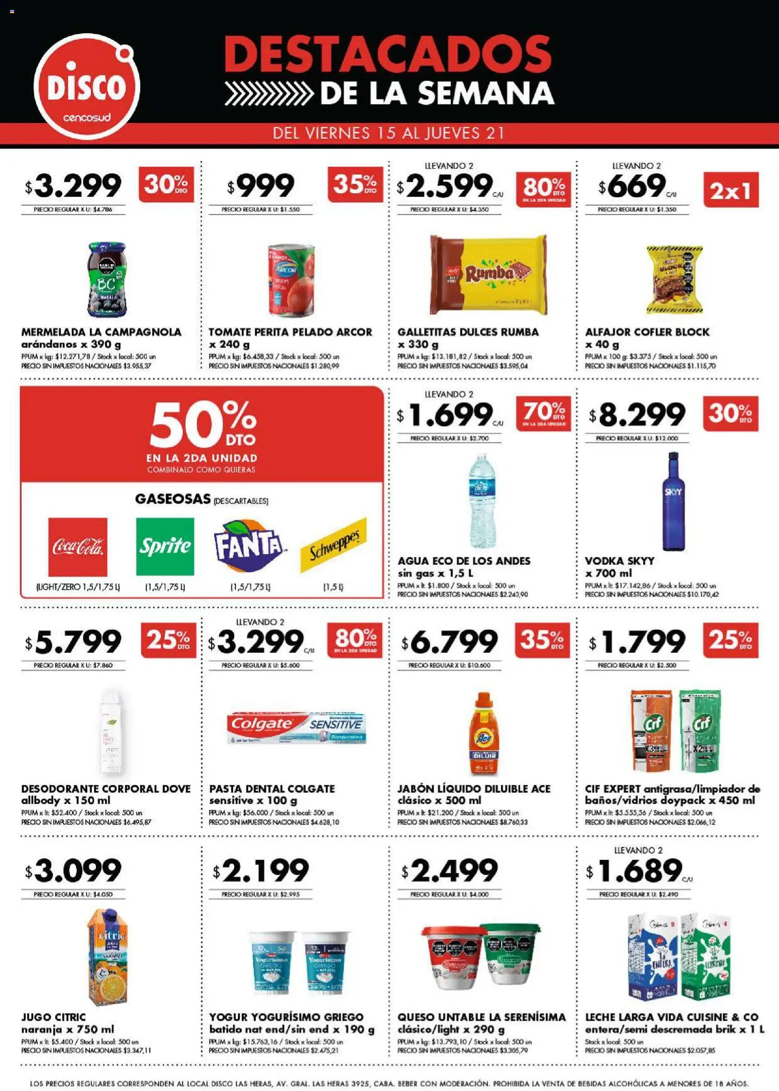 Disco - Ofertas | Córdoba │ válido desde el 14.05.2026 | Página: 9 | Productos: Vodka, Desodorante, Agua, Arándanos