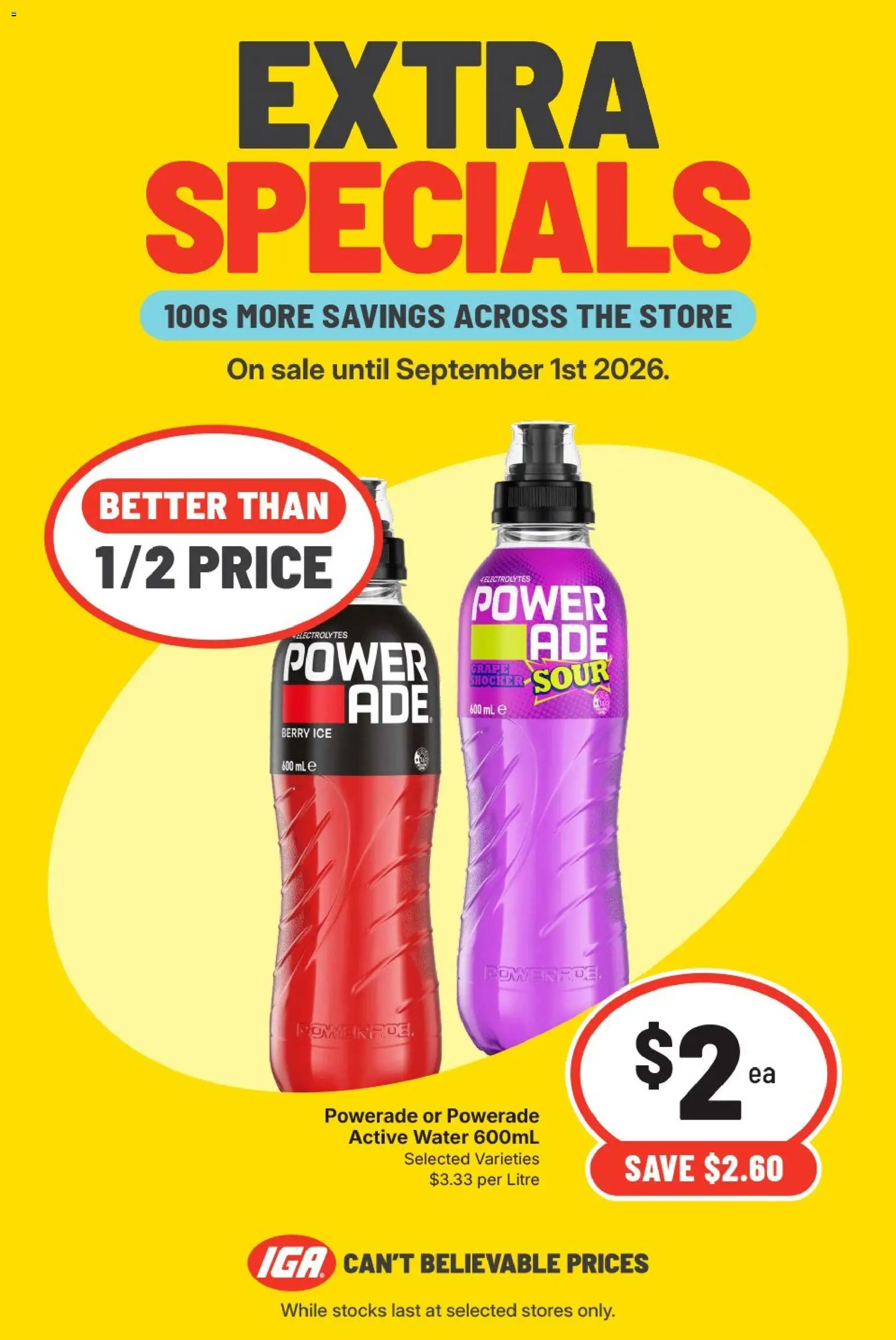 IGA catalogue - valid from 26/08/2026 | Page: 4 | Products: Water, Ice