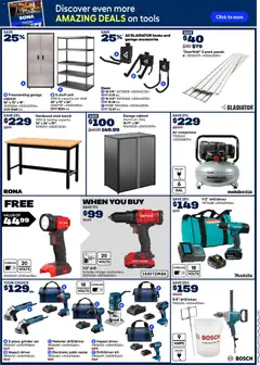 Preview of Rona weekly flyer from shop Rona valid from Jul 2, 2026 | Page: 17 | Products: Grinder, Cabinet