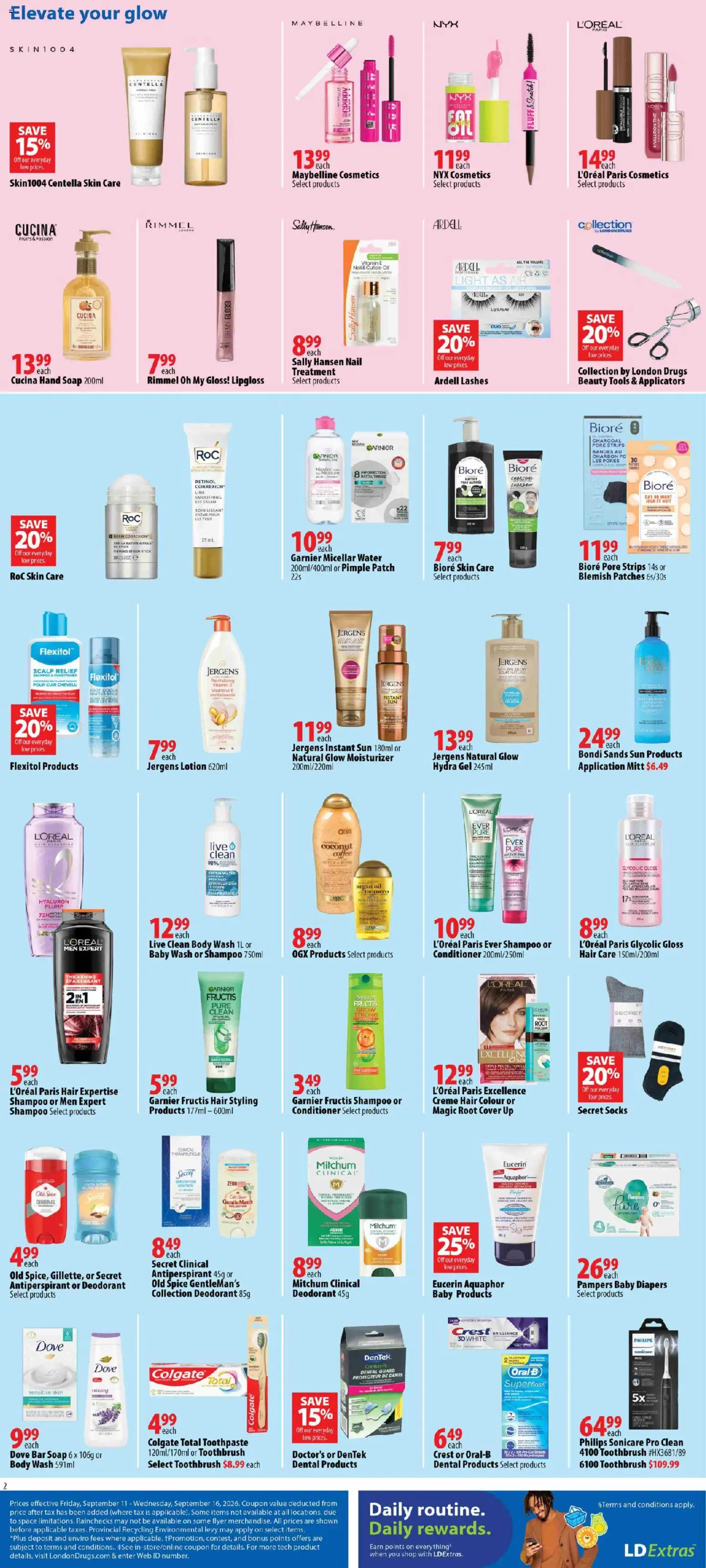 London Drugs flyer valid from Sep 11, 2026 | Page: 2