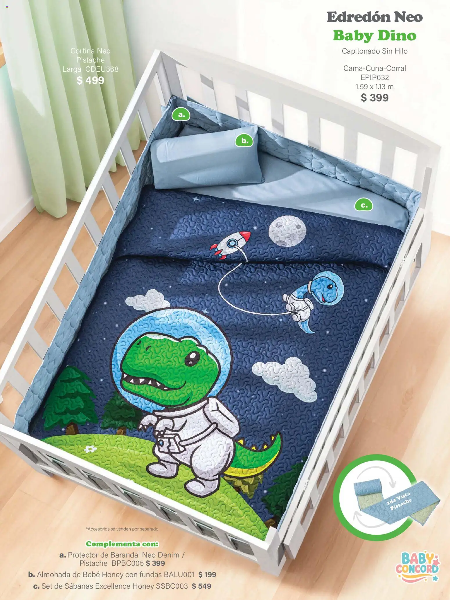 Nuevas ofertas de Colchas Concord válidas en toda la República Mexicana desde el 01/02/2026. ¡Encuentra las mejores ofertas en Colchas Concord catálogo Baby! | Página: 14 | Productos: Almohada, Sabanas