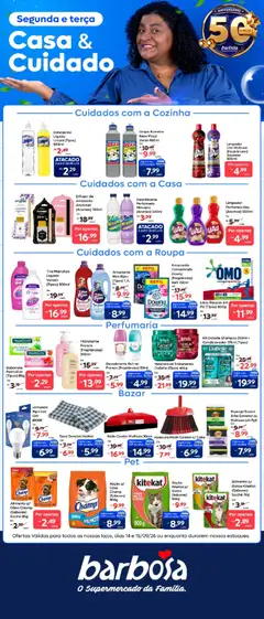 Barbosa Supermercados ofertas Casa & Cuidado - Pré-Visualização do folheto da loja Barbosa Supermercados, válido de 14/09/2026