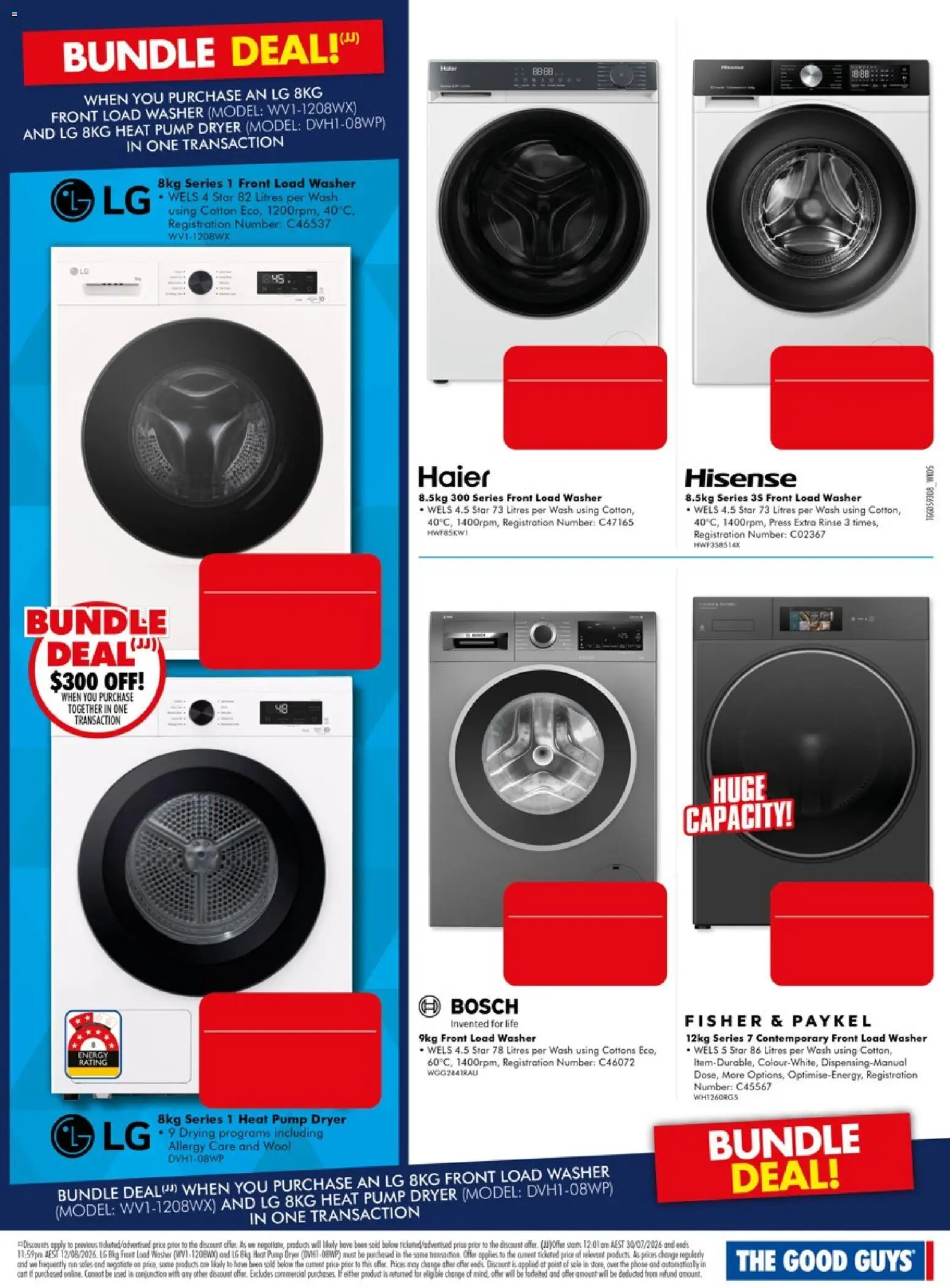The Good Guys catalogue - valid from 29/07/2026 | Page: 3 | Products: Phone, Dryer, Washer, Allergy