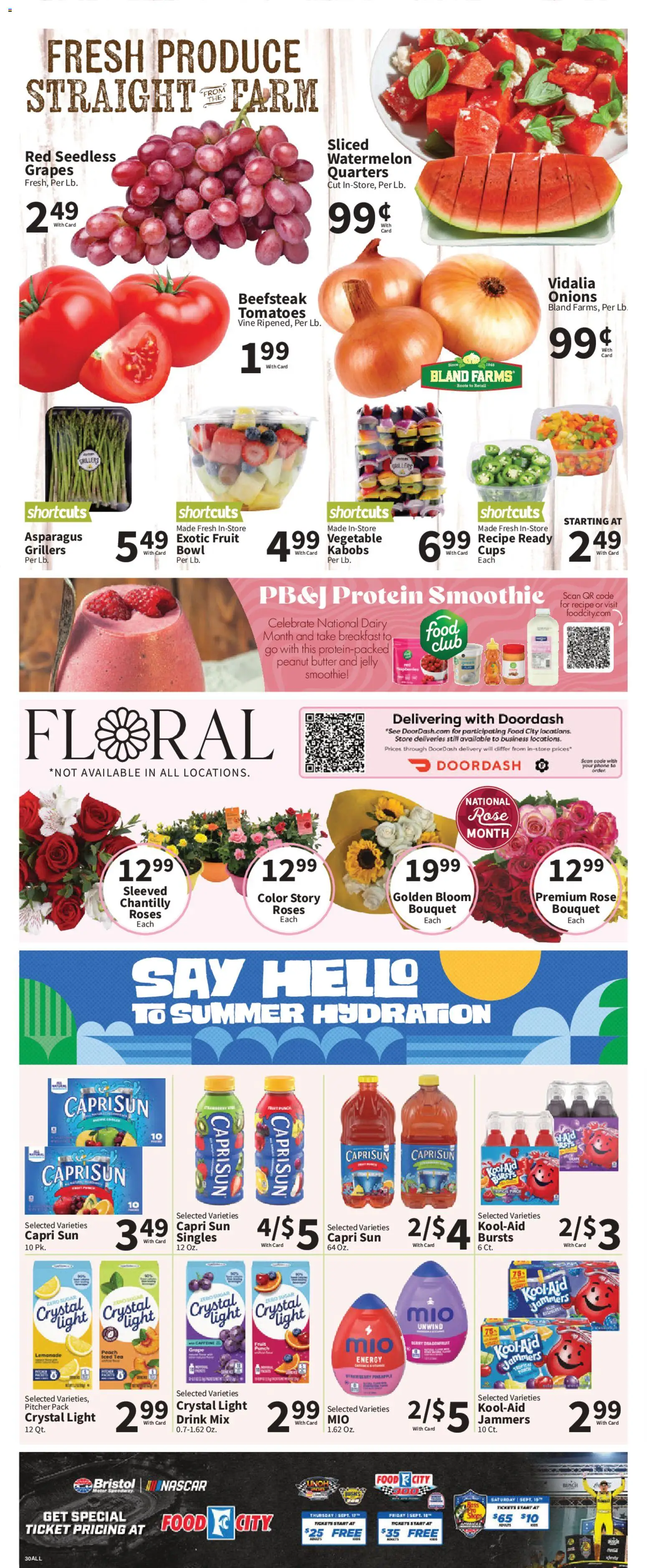 Food City Weekly Ad - valid from 06/03/2026 | Page: 6 | Products: Asparagus, Butter, Tomatoes, Sugar