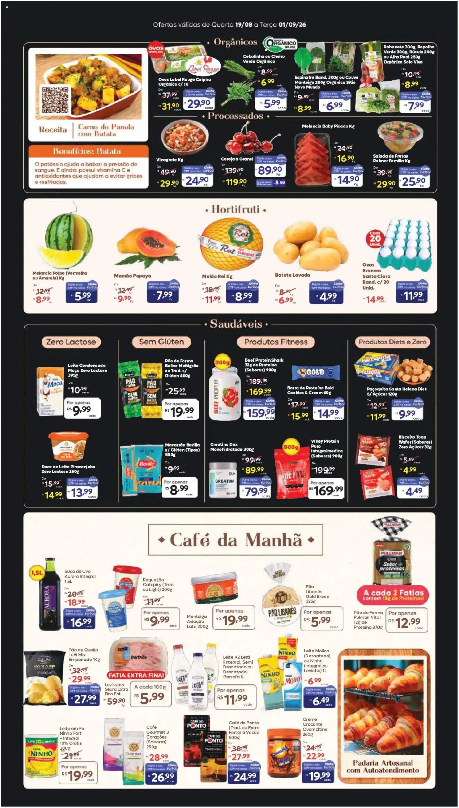 Barbosa Supermercados Folheto - válido de 19/08/2026 | Página: 2 | Produtos: Espinafre, Rúcula, Doce, Requeijão