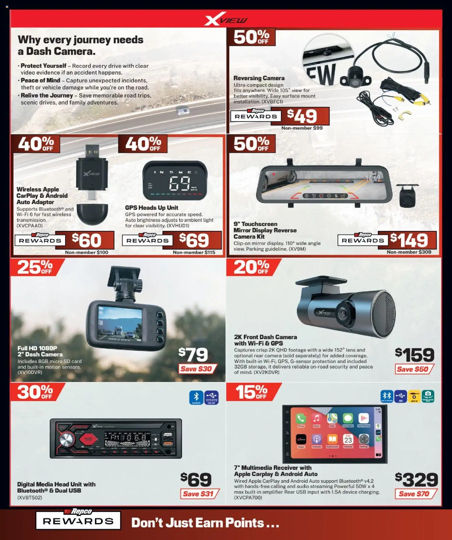 Repco catalogue - valid from 23/07/2026 | Page: 8 | Products: Light, Amplifier, Camera, Usb