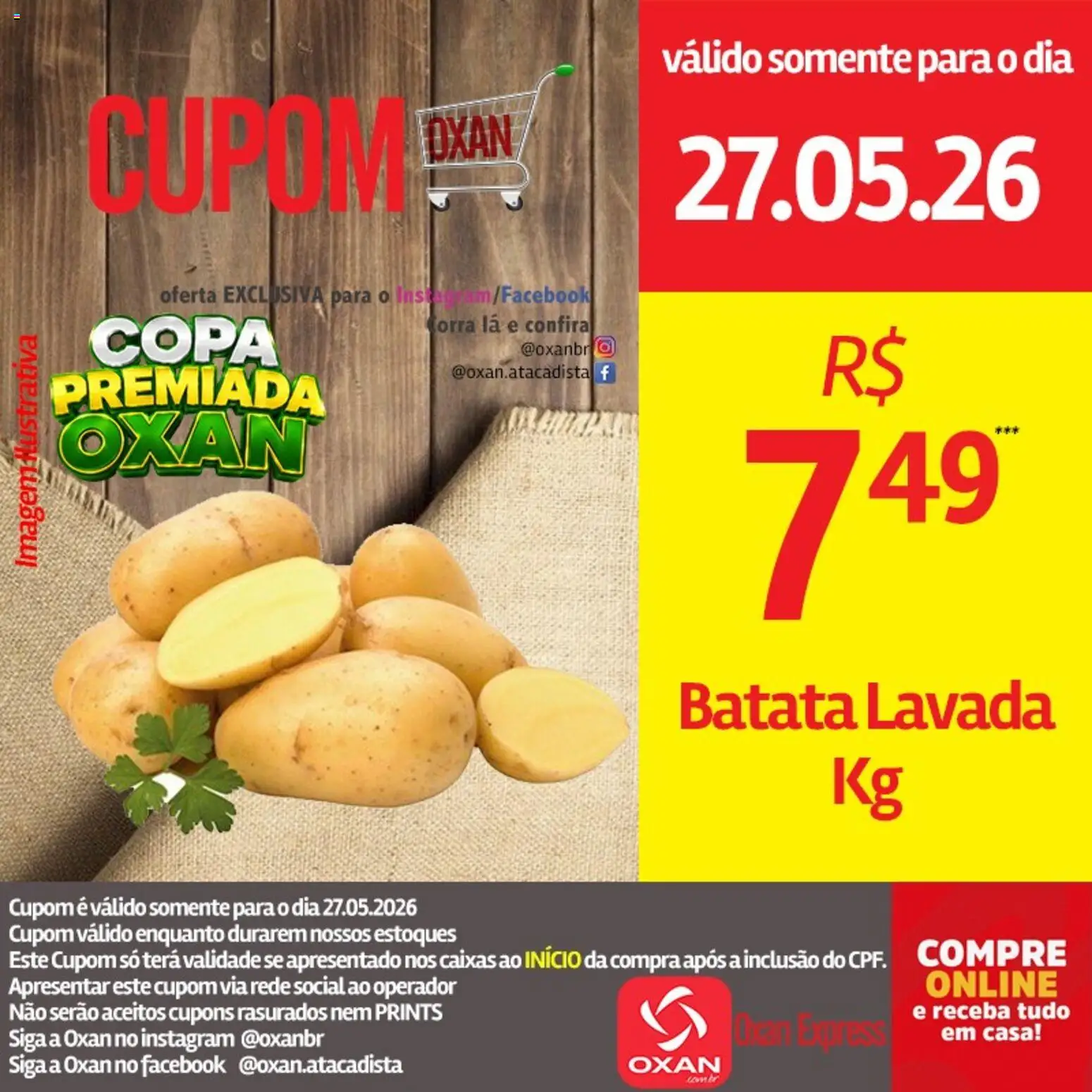 Oxan Atacadista Folheto - válido de 27.05.2026 | Página: 15 | Produtos: Copa, Batata