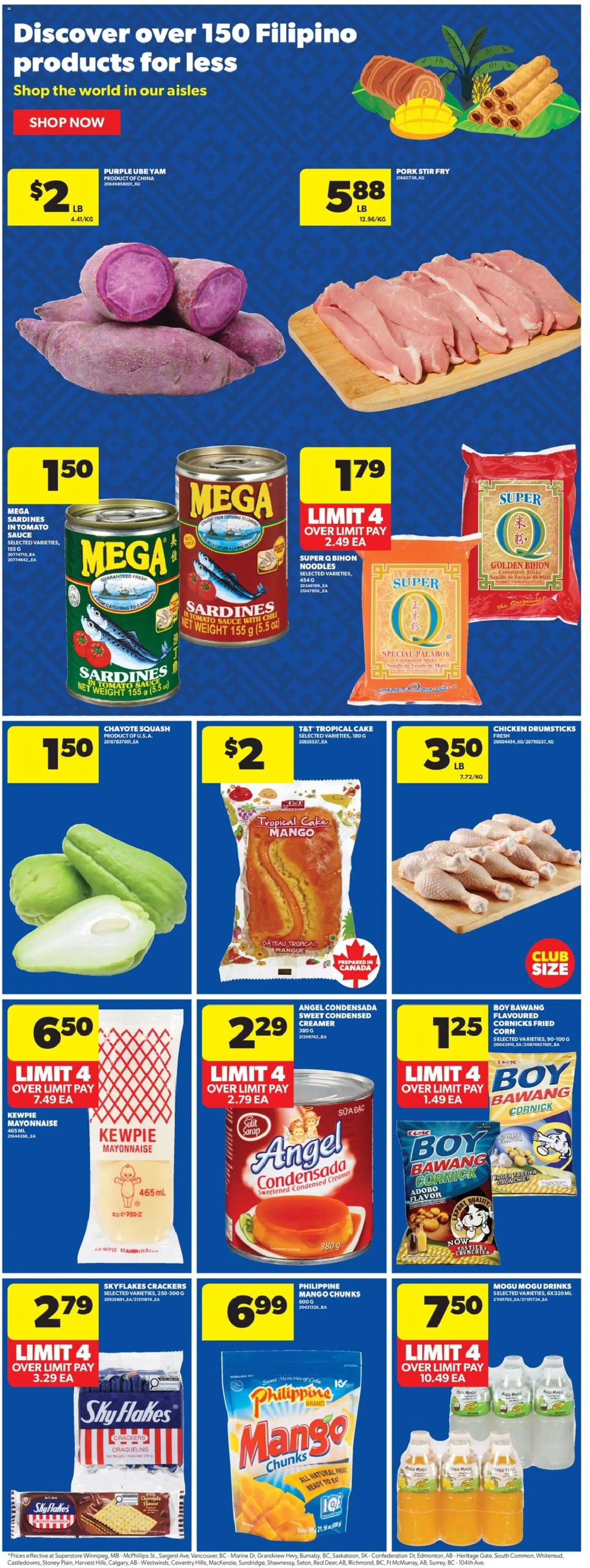 Real Canadian Superstore flyer valid from Jul 2, 2026 | Page: 17 | Products: Noodles, Flakes, Chocolate, Pork