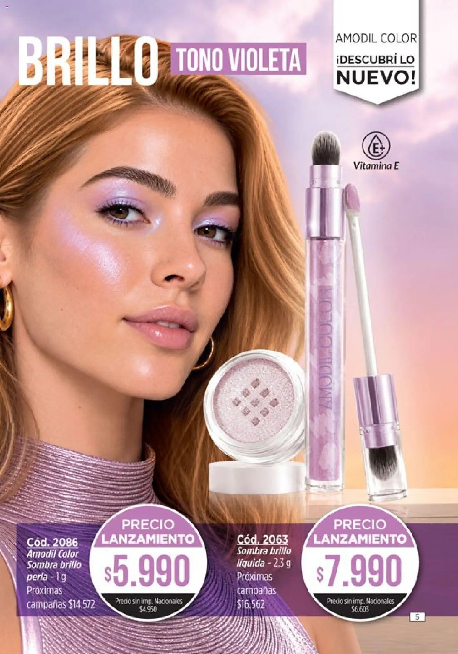 Catálogo Amodil Campaña 16 │ válido desde el 19/09/2026 | Página: 5 | Productos: Sombra, Brillo