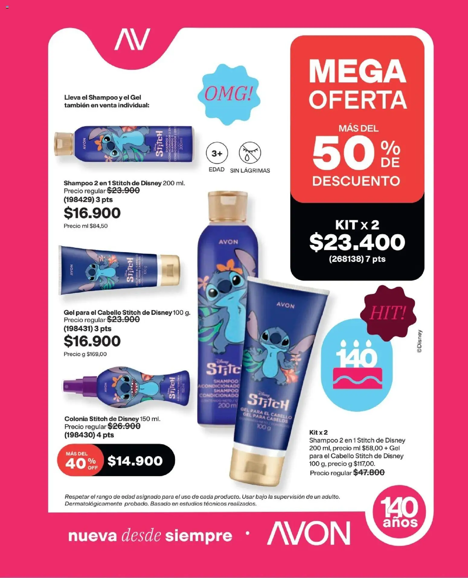 Avon revista - valida desde el 16/08/2026 | Página: 199 | Productos: Bajo, Individual, Shampoo, Acondicionador