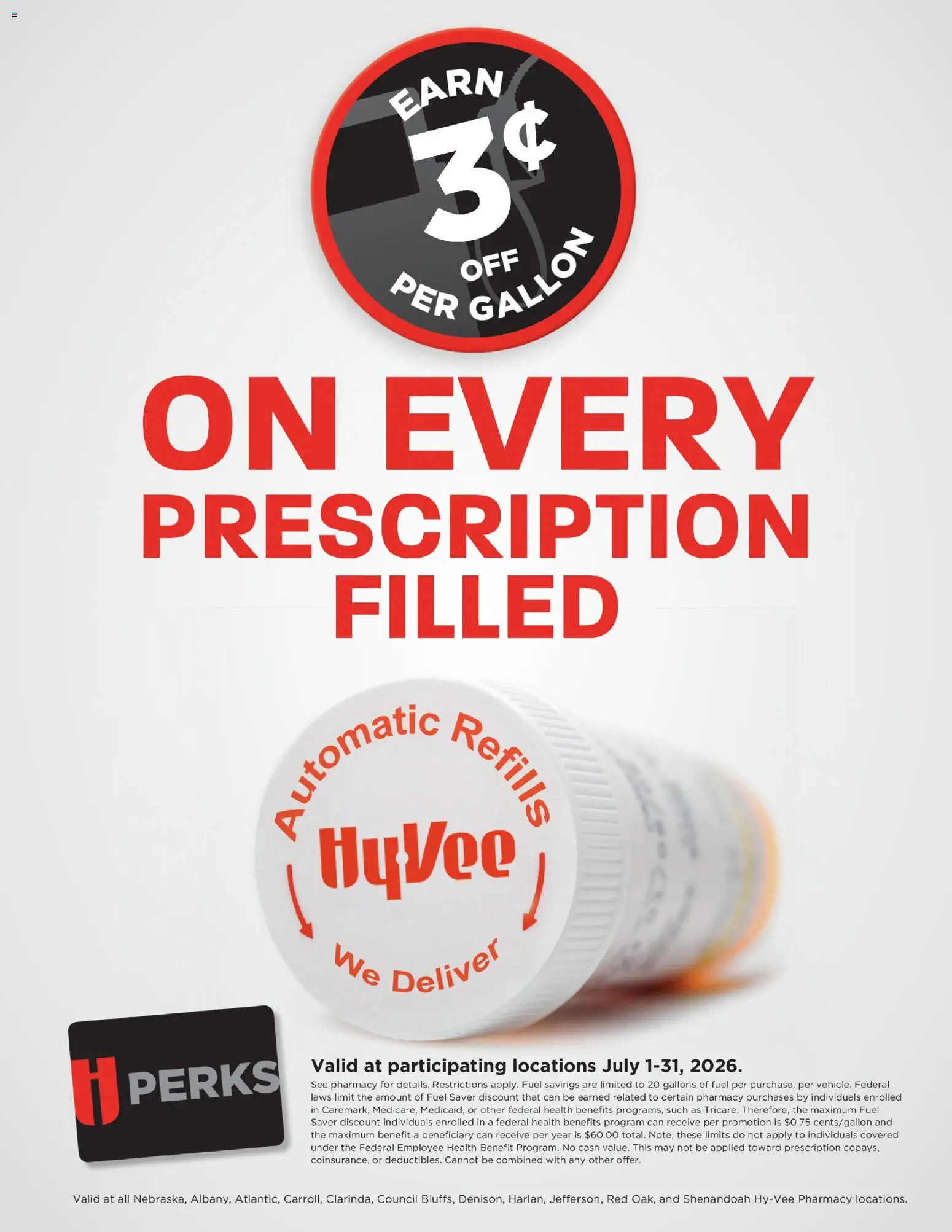 HyVee Pharmacy Fuel Saver - valid from 07/01/2026 | Page: 1