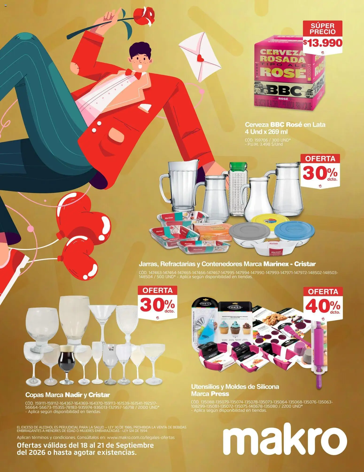 Makro revista - valida desde el 18/09/2026 | Página: 10 | Productos: Bebidas, Alcohol, Cerveza