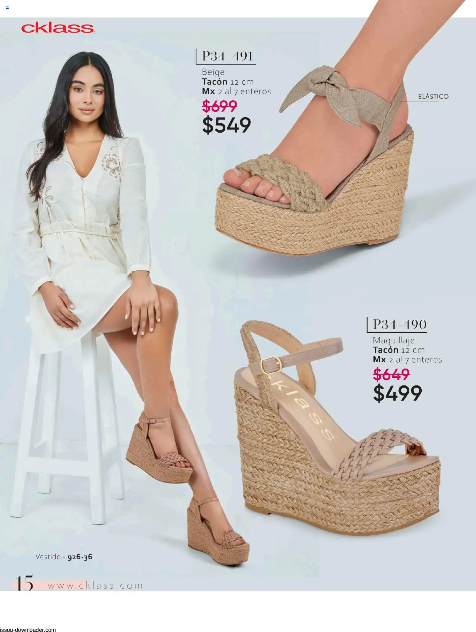 Nuevas ofertas de Cklass válidas en toda la República Mexicana desde el 26/01/2026. ¡Encuentra las mejores ofertas en Cklass catálogo Especial Calzado! | Página: 16 | Productos: Vestido, Maquillaje
