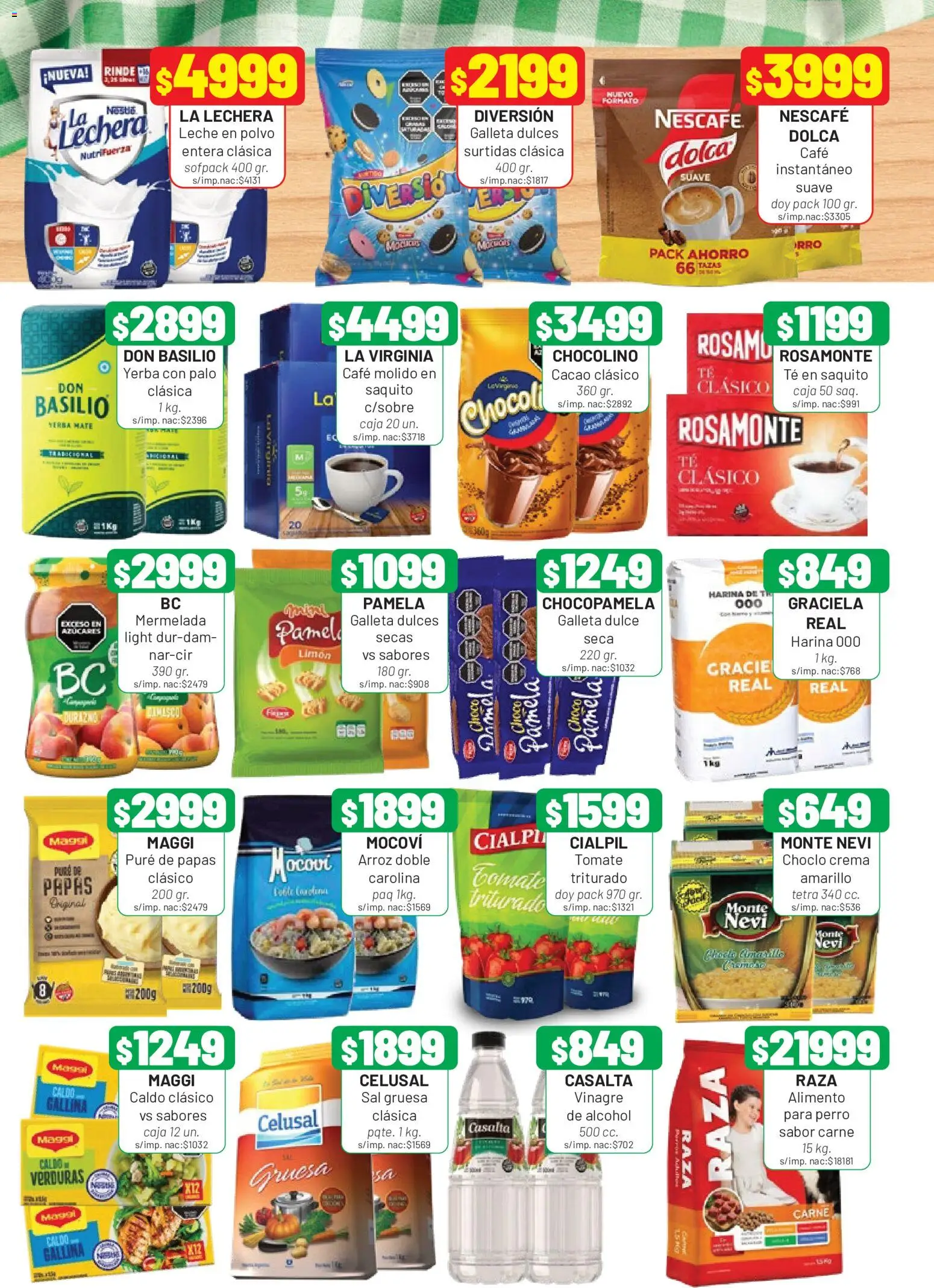 Almacor catálogo │ válido desde el 30/07/2026 | Página: 6 | Productos: Choclo, Tomate, Café, Cacao
