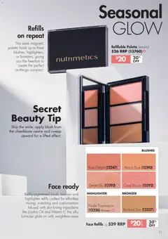 Preview of Nutrimetics Catalogue Winter Prep - valid from 26.04.2026 | Page: 11 | Products: Blush, Highlighter, Peach, Vitamin