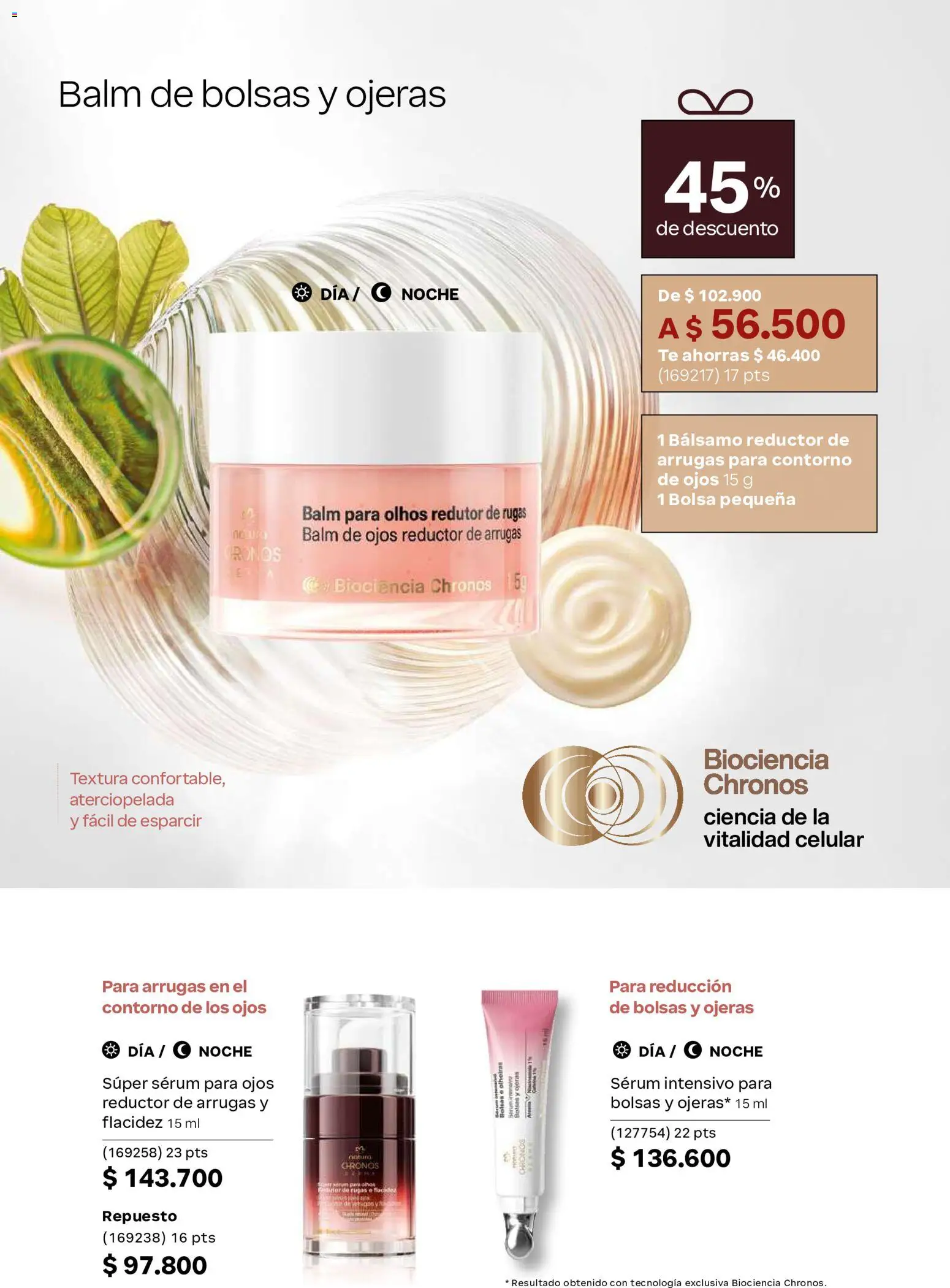 Natura revista - valida desde el 23/09/2026 | Página: 123 | Productos: Té, Bálsamo, Serum, Contorno de ojos