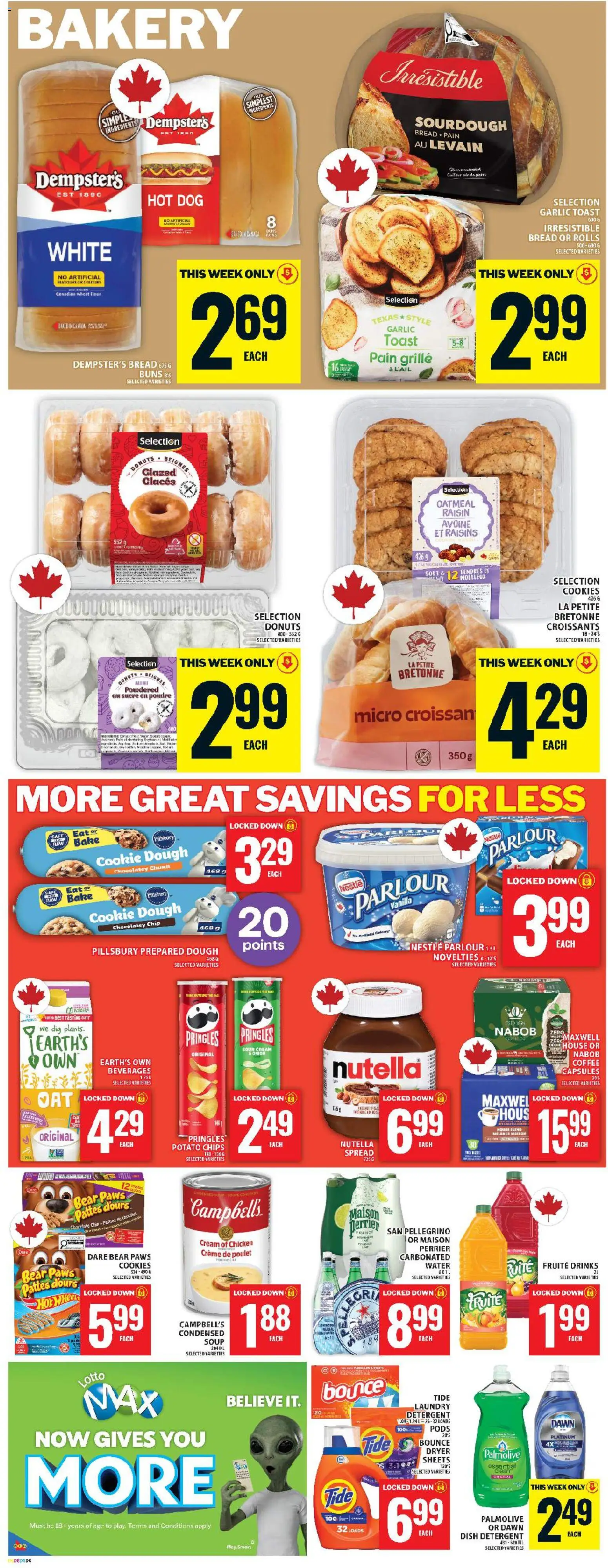 Food Basics flyer valid from 16.04.2026 | Page: 8 | Products: Sour cream, Cookies, Bakery, Chicken