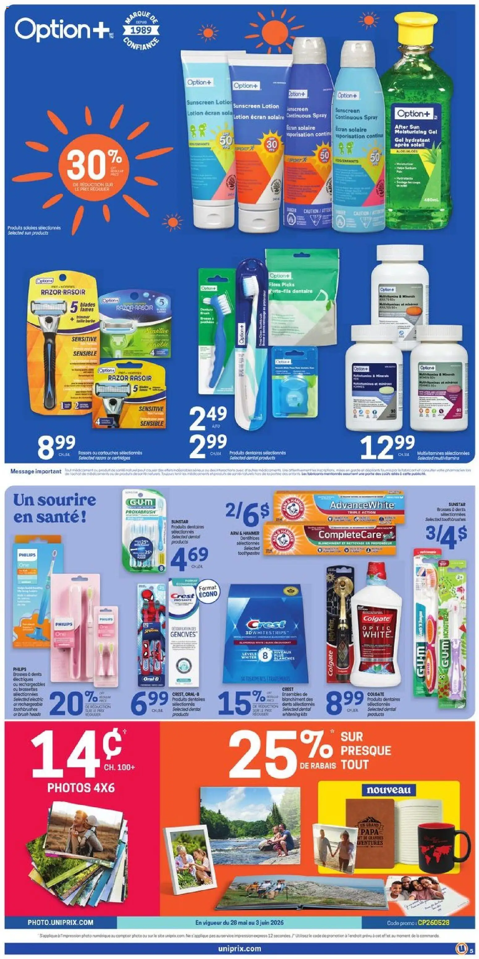 Uniprix flyer valid from 28.05.2026 | Page: 6 | Products: Brush, Sunscreen