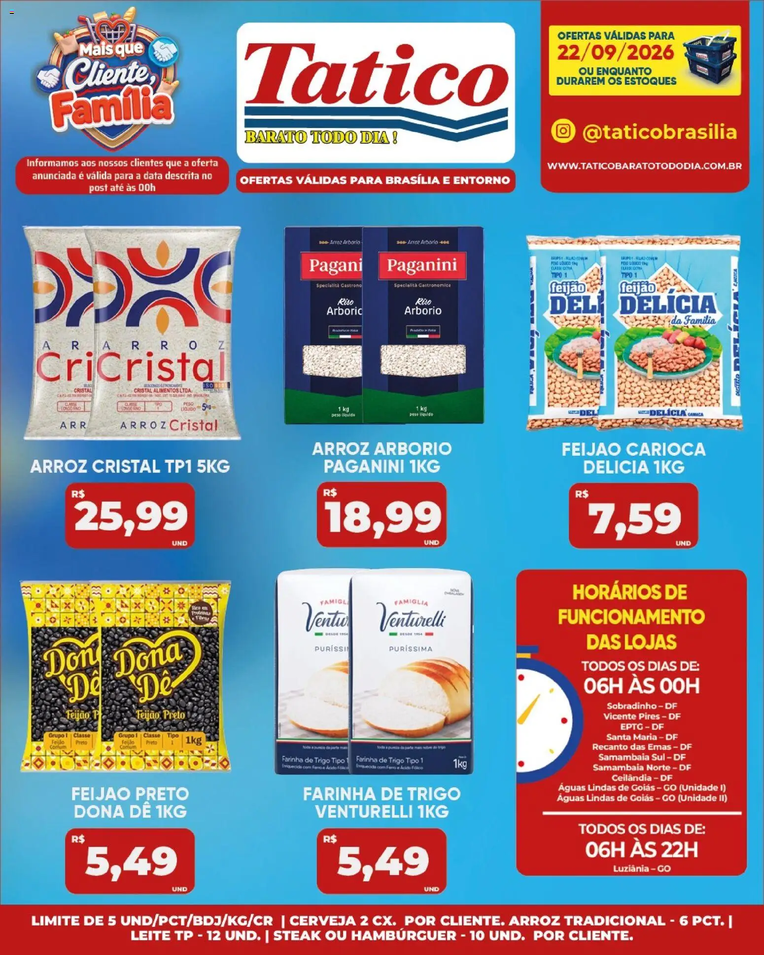 Tatico Folheto - válido de 22/09/2026 | Página: 15 | Produtos: Farinha de trigo, Leite, Cerveja, Alimentos