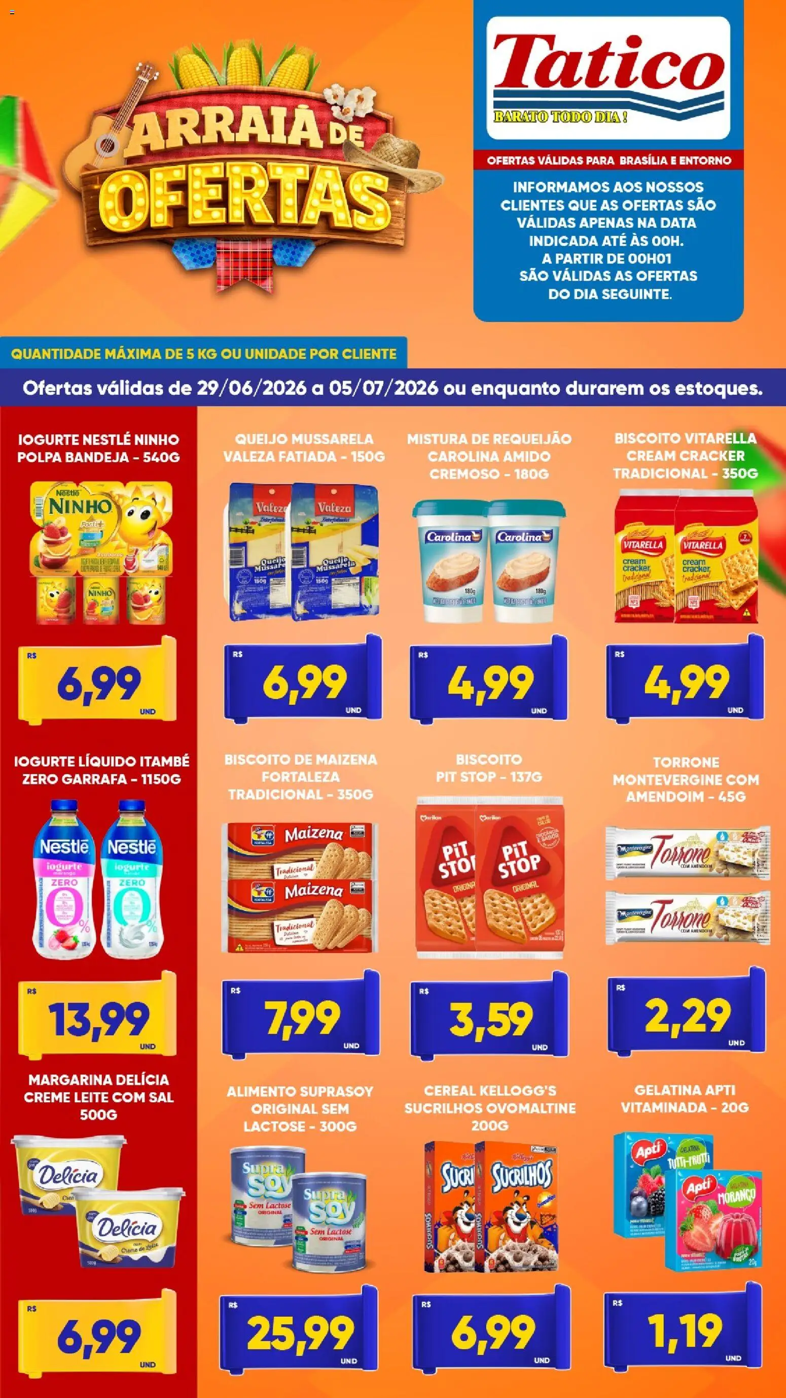 Tatico Folheto - válido de 29/06/2026 | Página: 2 | Produtos: Amendoim, Iogurte, Creme, Margarina