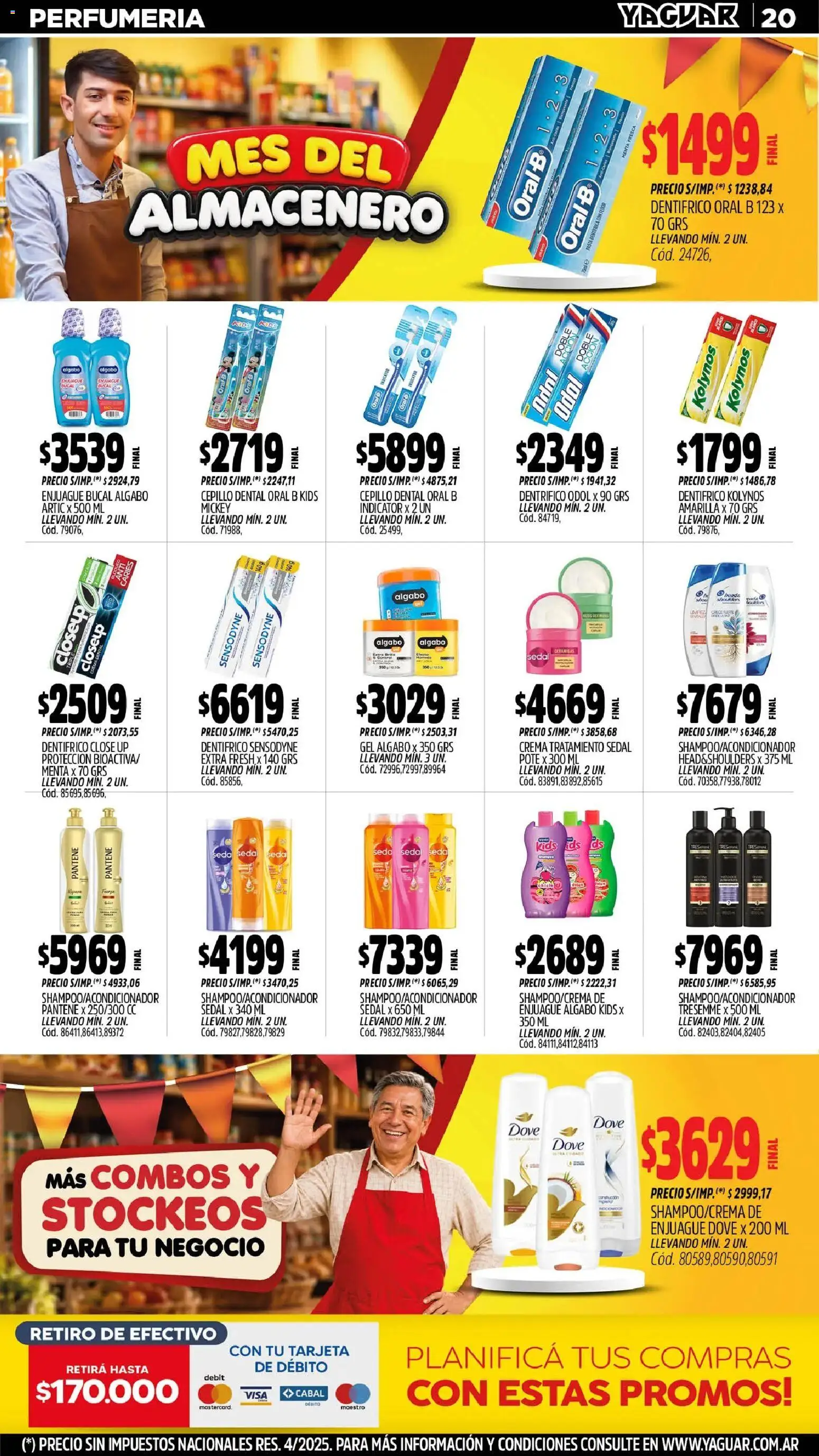 Yaguar - Oferta Semanal General Roca │ válido desde el 31/08/2026 | Página: 20 | Productos: Cepillo, Enjuague bucal, Pasta, Crema