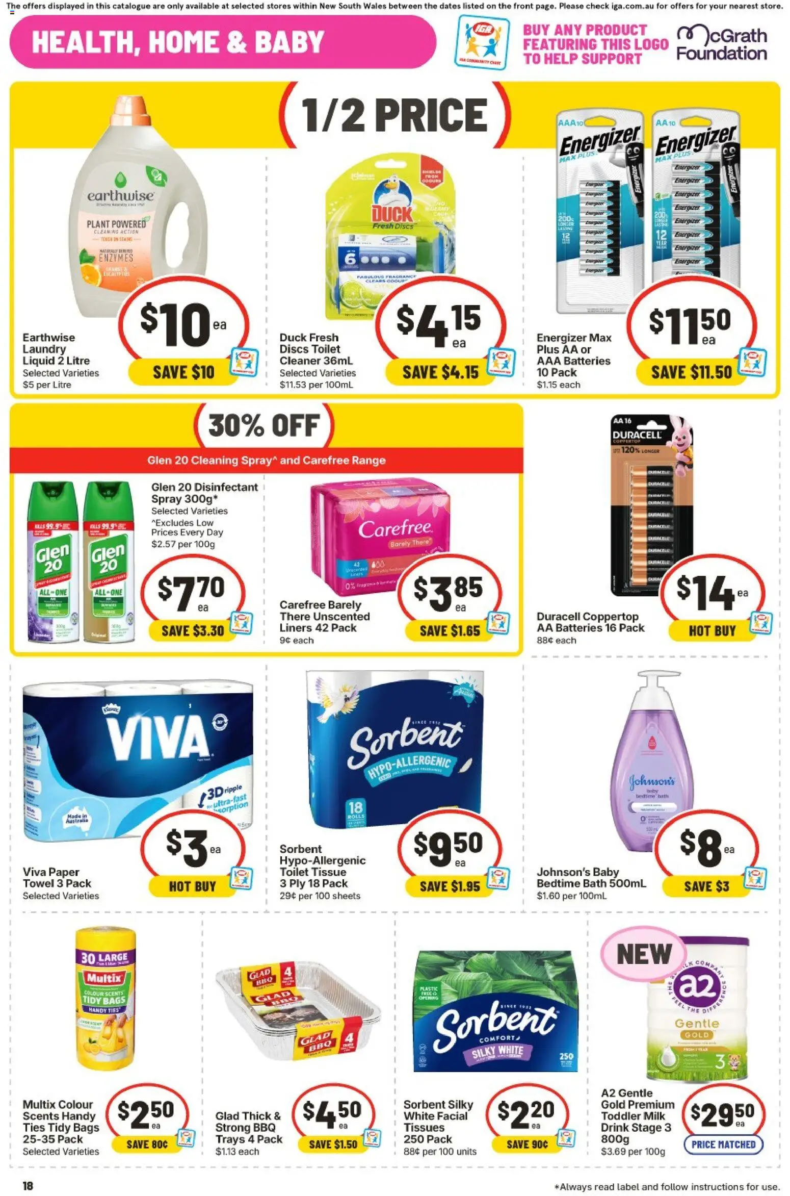 IGA catalogue - valid from 16/09/2026 | Page: 16 | Products: Cleaner, Plant, Foundation, Laundry
