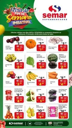 Semar Supermercado ofertas Feira - Pré-Visualização do folheto da loja Semar Supermercado, válido de 10/10/2026