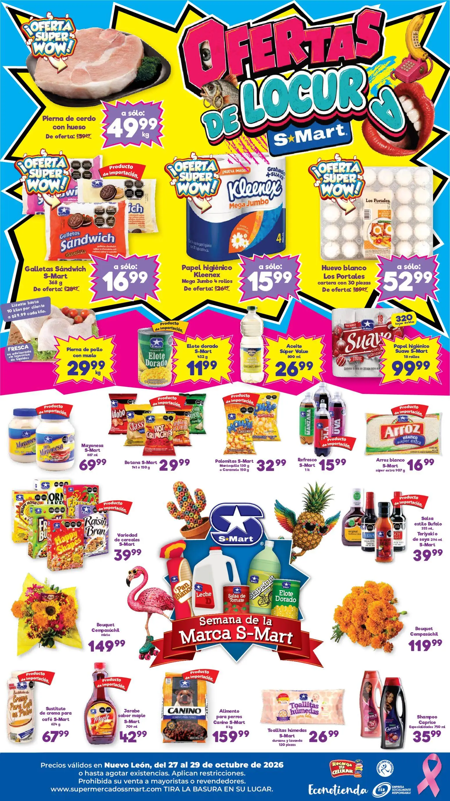 Nuevas ofertas de S-Mart válidas en toda la República Mexicana desde el 27/10/2026. ¡Encuentra las mejores ofertas en S-Mart folleto Monterrey! | Página: 2