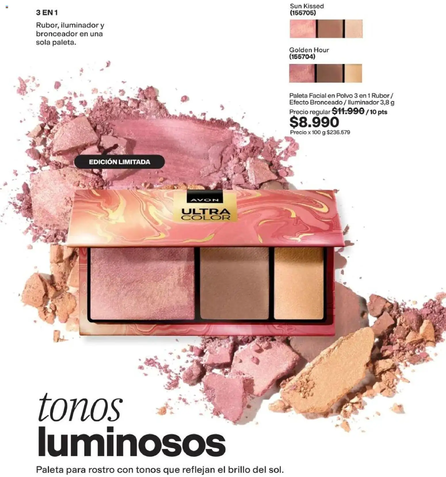Catálogo Avon Campaña 13 │ válido desde el 31.08.2026 | Página: 36 | Productos: Brillo, Polvo, Iluminador, Rubor