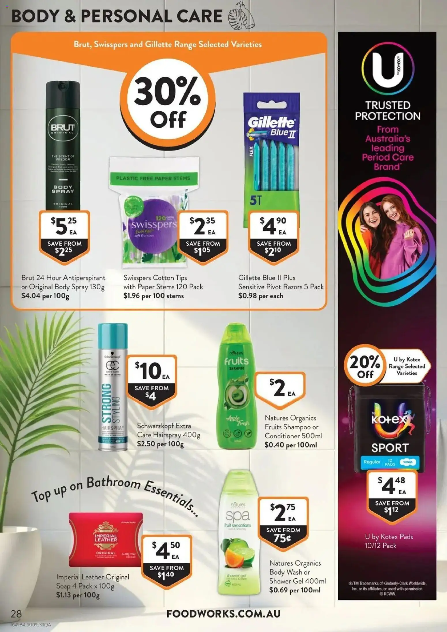 Foodworks catalogue - valid from 30/09/2026 | Page: 28 | Products: Shampoo, Conditioner, Soap, Fruits
