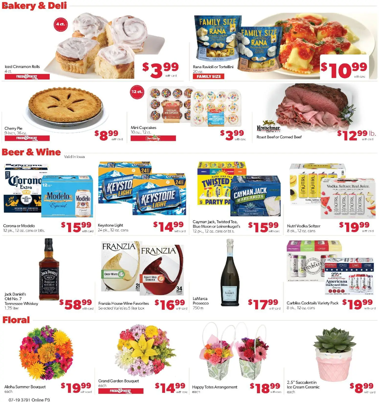 Family Fare Weekly Ad - IA - valid from 07/19/2026 | Page: 8 | Products: Box, Chocolate, Beef, Cream