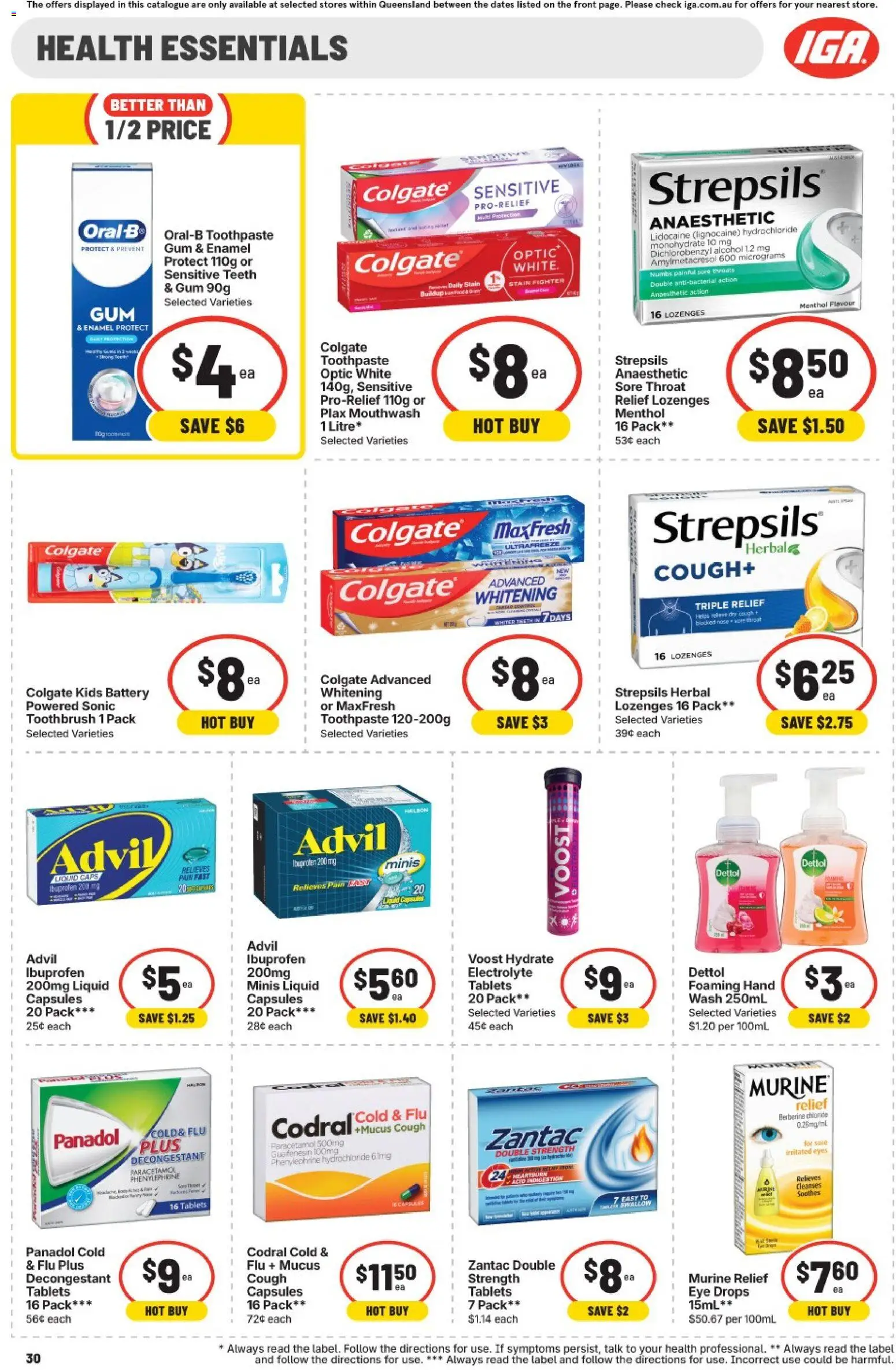 IGA catalogue - valid from 01/07/2026 | Page: 30 | Products: Battery, Toothpaste, Herbal, Sensitive teeth