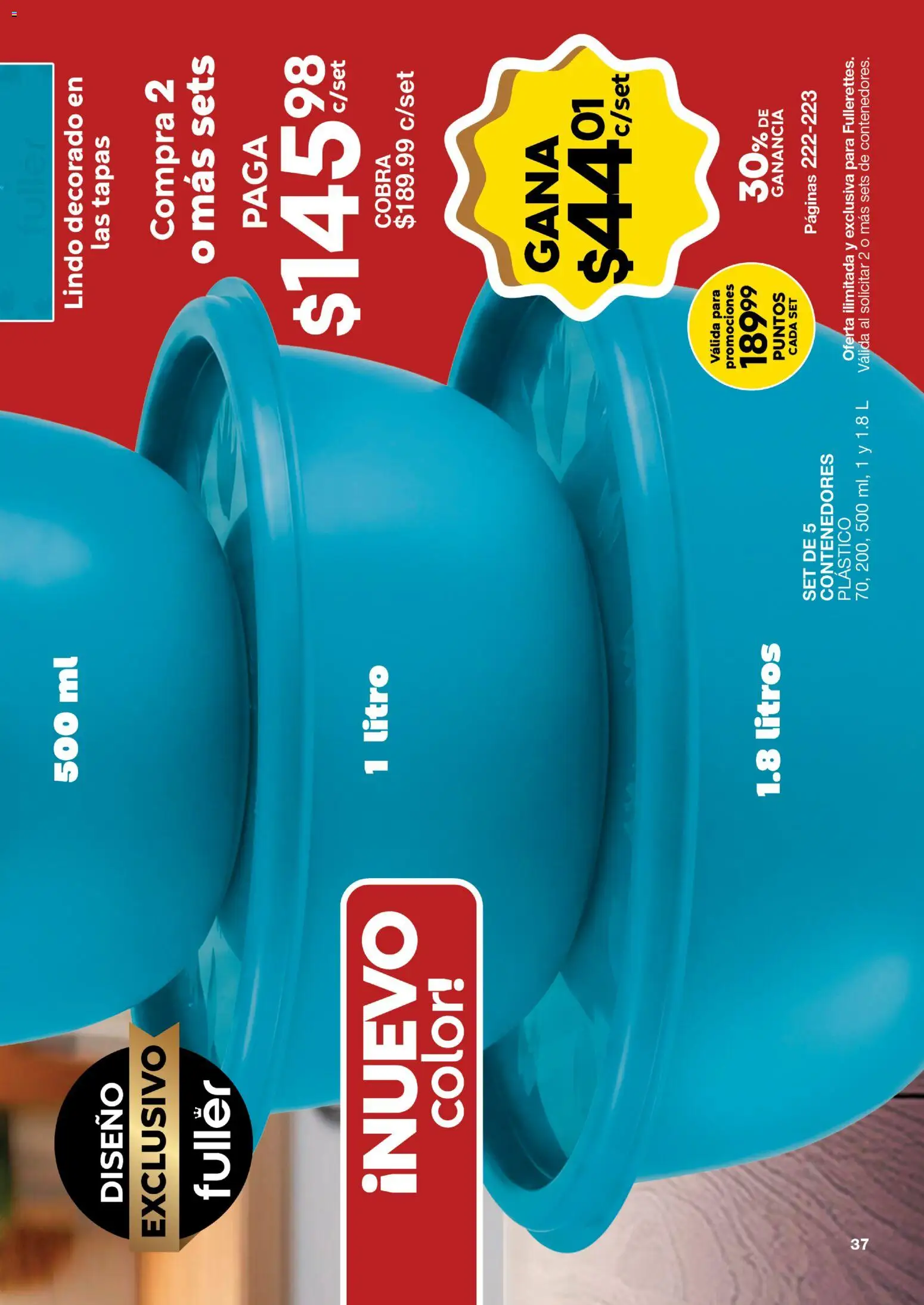 Nuevas ofertas de Fuller válidas en toda la República Mexicana desde el 22/07/2026. ¡Encuentra las mejores ofertas en Fuller Gana Más 8 2026! | Página: 37