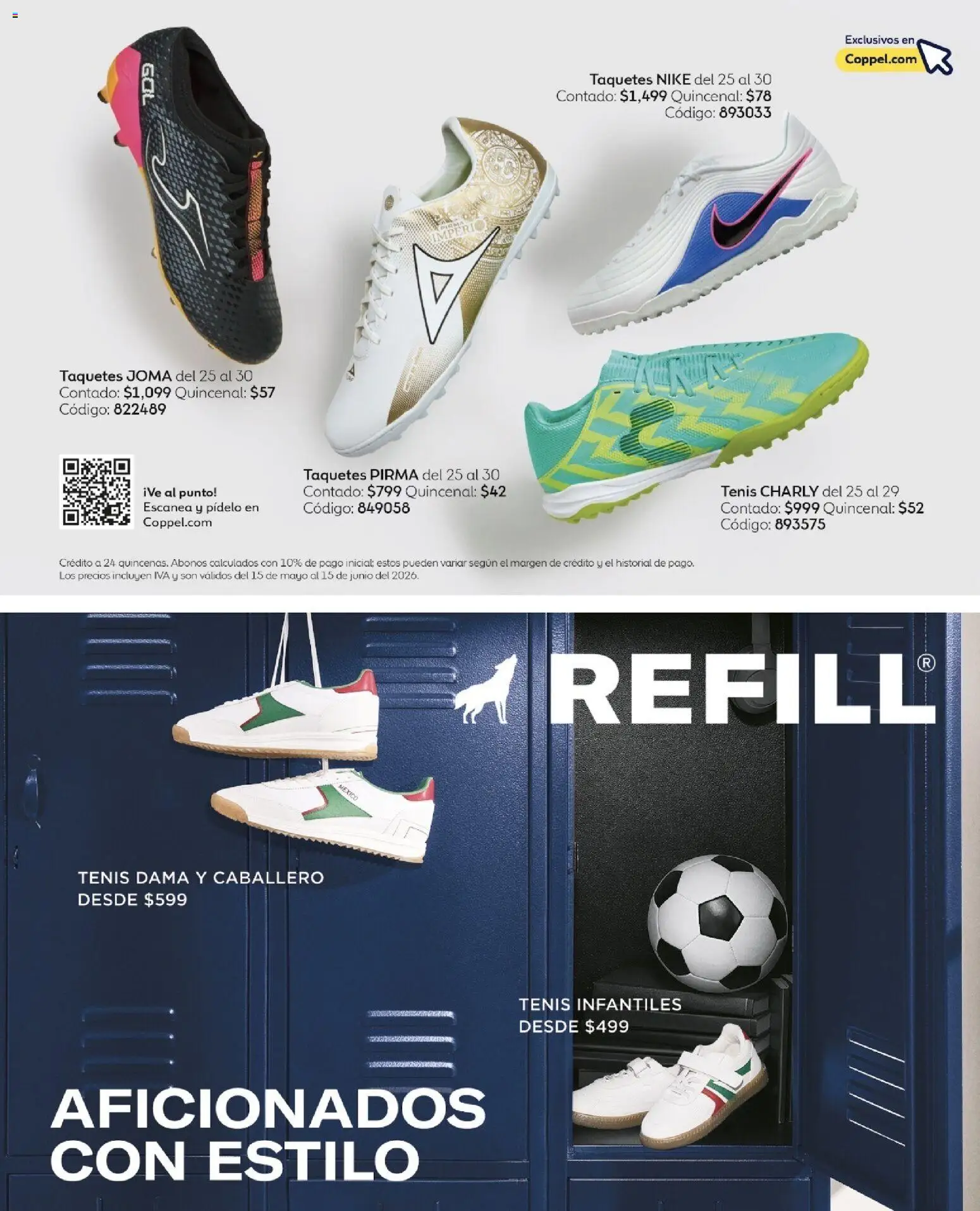 Nuevas ofertas de Coppel válidas en toda la República Mexicana desde el 01.05.2026. ¡Encuentra las mejores ofertas en Coppel catálogo Ganamos! | Página: 5 | Productos: Tenis