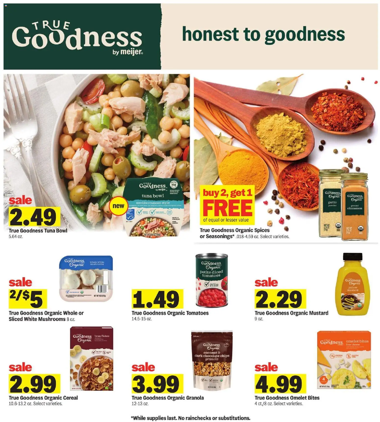 Meijer Weekly Ad - MI - valid from 09/23/2026 | Page: 18 | Products: Mushrooms, Cheese, Mustard, Coconut
