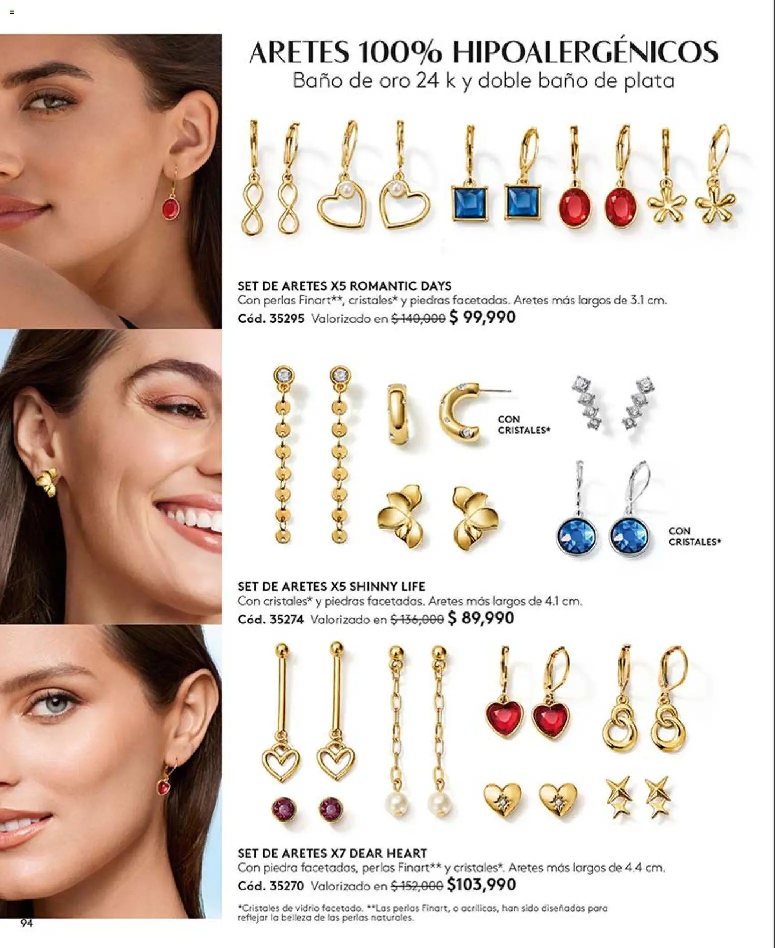 Ésika revista - valida desde el 13.03.2026 | Página: 94 | Productos: Aretes, Baño
