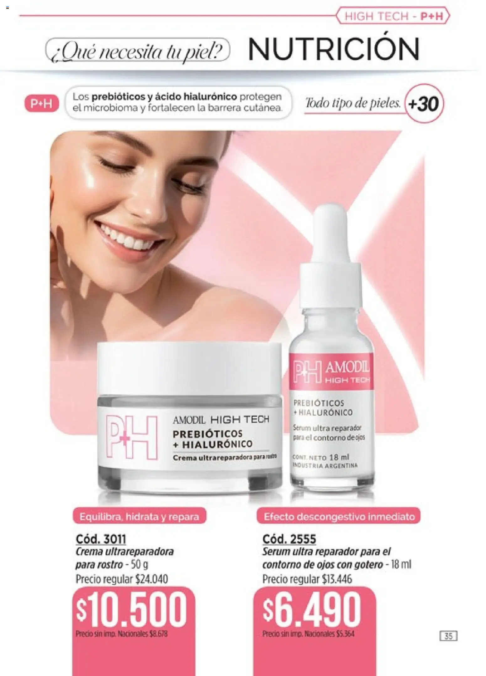 Catálogo Amodil Campaña 14 │ válido desde el 07/08/2026 | Página: 35 | Productos: Contorno de ojos, Serum, Contorno, Crema